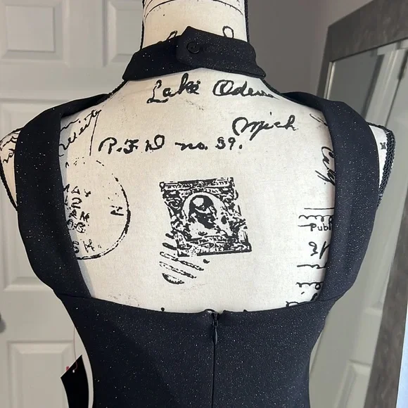 Midi sparkly sleeveless dress - Picture 4 of 6